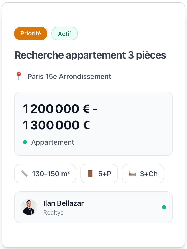 Recherche d'acquéreurs qualifiés