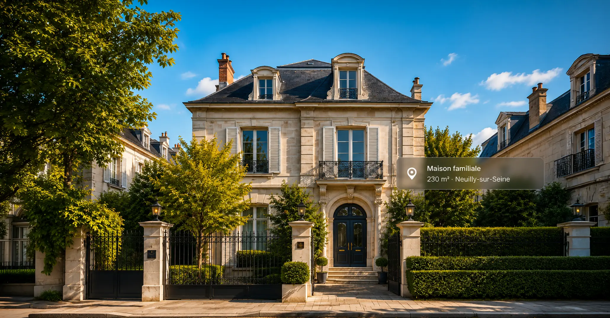 Maison familiale localisée par Realtys à Neuilly-sur-Seine